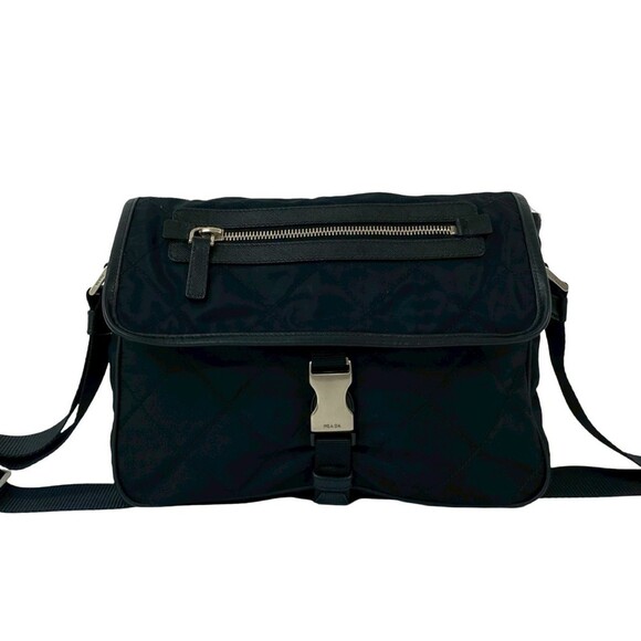 PRADA Black Pochette Shoulder Bag - Picture 1 of 9